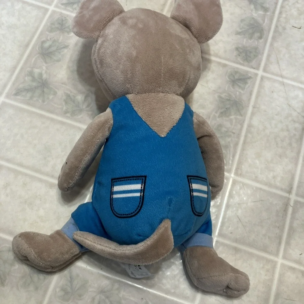 If You Give a Mouse A Cookie Plush Toy In Blue Overalls Stuffed Animal 13 Inches